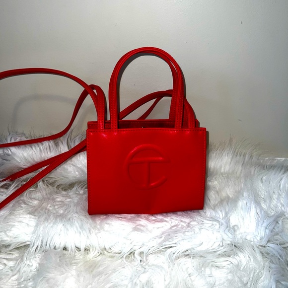 Telfar Small Shopping Bag - Red - Picture 1 of 3